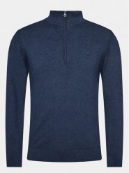 INDICODE Sweter Liliamos 35-698 Granatowy Regular Fit. Niebieskie swetry męskie INDICODE, m, bez wzorów, z bawełny, bez kołnierzyka, bez ramiączek. Za 89.99 zł.