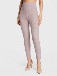 Guess Legginsy Cable Mix W2BB38 Z2QA0 Fioletowy Slim Fit. Fioletowe legginsy damskie Guess, z aplikacjami, z syntetyku. Za 239.99 zł.