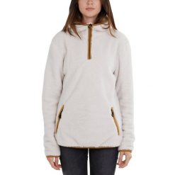 Bluza damska Fundango Olivia Pile z kapturem. Brązowe bluzy damskie FUNDANGO, l, bez wzorów, z materiału, sportowe, bez ramiączek, z kapturem. Za 339.90 zł.