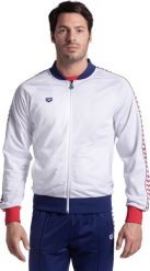 Arena Bluza rozpinana męska sportowa Arena Men's Relax IV Team Jacket White R.M. Białe bluzy sportowe męskie ARENA, m, bez wzorów, bez kaptura. Za 299.99 zł.