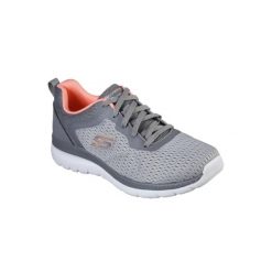 Buty SKECHERS BOUNTIFUL-QUICK PATH Szary. Szare obuwie trekkingowe damskie Skechers, z materiału, bez zapięcia. Za 224.99 zł.