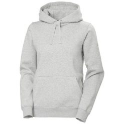 Bluza damska z kapturem Helly Hansen Elevate. Szare bluzy damskie Helly Hansen, bez wzorów, bez ramiączek, z kapturem. Za 464.00 zł.