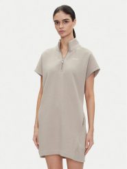 DKNY Sport Sukienka codzienna DP5D4895 Beżowy Regular Fit. Brązowe sukienki damskie DKNY Sport, na co dzień, l, bez wzorów, z bawełny, sportowe, bez kołnierzyka, bez ramiączek, proste. Za 169.99 zł.