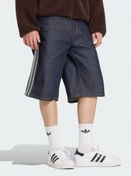 Adidas Szorty jeansowe Firebird Adicolor Jorts Mid-Rise KS6882 Granatowy Regular Fit. Niebieskie szorty męskie Adidas, bez wzorów, z bawełny. Za 298.99 zł.