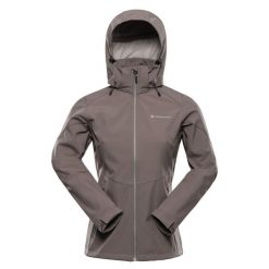 Kurtka damska trekkingowa softshell Alpine Pro Hoora 2. Brązowe kurtki sportowe damskie Alpine Pro, bez wzorów, z softshellu, bez ramiączek, bez kaptura, trekkingowe. W wyprzedaży za 499.00 zł.