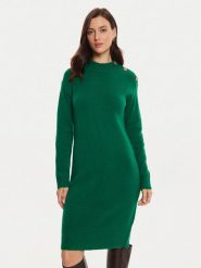 Tatuum Sukienka dzianinowa Anica T2320.204B Zielony Relaxed Fit. Zielone sukienki damskie Tatuum, l, bez wzorów, z dzianiny, bez kołnierzyka, bez ramiączek. Za 289.99 zł.