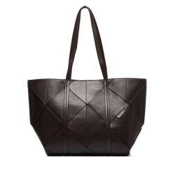 Torebka Calvin Klein. Brązowe shopperki damskie Calvin Klein, bez wzorów, bez dodatków. Za 699.99 zł.