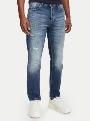 HUGO Jeansy 50561463 Niebieski Tapered Fit. Niebieskie jeansy męskie Hugo, z bawełny. Za 549.99 zł.