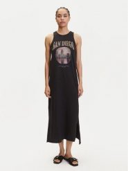 ONLY Sukienka codzienna Lucy 15324373 Czarny Regular Fit. Czarne sukienki damskie ONLY, na co dzień, l, bez wzorów, z bawełny, bez kołnierzyka, bez ramiączek, proste. Za 99.99 zł.