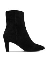 GINO ROSSI Botki EO-WI44-TIP-03 Czarny. Czarne botki damskie Gino Rossi, bez wzorów, bez obcasa, na słupku, bez zapięcia. Za 429.99 zł.
