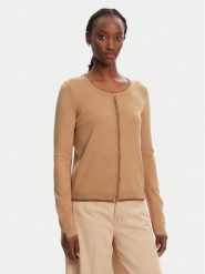 Liu Jo Kardigan WA5382 MS49I Brązowy Regular Fit. Brązowe kardigany damskie Liu Jo, s, bez wzorów, z bawełny, bez kołnierzyka. Za 319.99 zł.