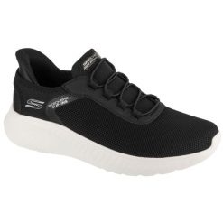 Buty sportowe Sneakersy męskie, Slip-Ins: Bobs Squad Chaos - Tough Walk,slip-ins. Czarne buty sportowe męskie Skechers, bez wzorów, bez zapięcia, trekkingowe. Za 299.99 zł.