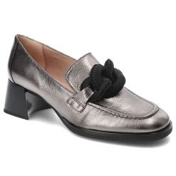 Szare Półbuty Hispanitas Eleganckie Obuwie Damskie. Szare półbuty damskie Hispanitas, bez wzorów, ze skóry, biznesowe, bez obcasa, na obcasie, bez zapięcia. Za 619.00 zł.