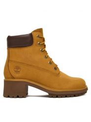 Timberland Botki Kinsley 6 In Wp TB1A25BS2311 Żółty. Żółte botki damskie Timberland, bez wzorów, z nubiku, bez obcasa, na słupku, bez zapięcia. Za 719.99 zł.
