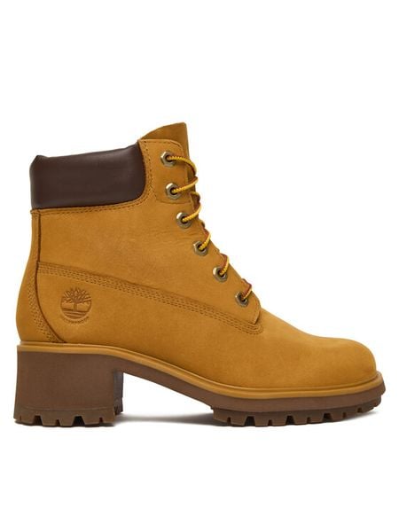 Timberland Botki Kinsley 6 In Wp TB1A25BS2311 Żółty. Żółte botki damskie Timberland, bez wzorów, z nubiku, bez obcasa, na słupku, bez zapięcia. Za 719.99 zł.