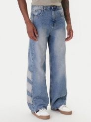 Adidas Jeansy KE0112 Niebieski Loose Fit. Niebieskie jeansy męskie Adidas, z bawełny. Za 379.99 zł.