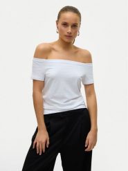 Vero Moda Bluzka Panda 10325598 Biały Regular Fit. Białe bluzki damskie Vero Moda, xl, bez wzorów, z bawełny, bez kołnierzyka, bez ramiączek. Za 89.99 zł.