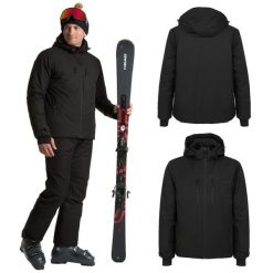 Kurtka narciarska męska KADVA Edge X Jacket. Czarne kurtki sportowe męskie KADVA, na jesień, l, bez wzorów, z materiału, bez kaptura, narciarskie. Za 269.99 zł.