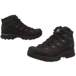 Buty trekkingowe męskie Karrimor Puma Mid. Czarne trekkingi męskie Karrimor, z materiału, bez zapięcia. Za 378.89 zł.