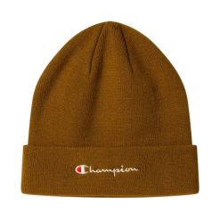 Czapka Champion Beanie Cap. Brązowe czapki damskie Champion, na zimę, bez wzorów, z dzianiny. Za 62.99 zł.