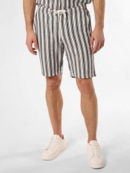Finshley & Harding London bokserki z zawartością lnu - Cox Mężczyźni Regular Fit len niebieski|biały, S. Białe bokserki męskie Finshley & Harding London, bez wzorów, z bawełny. Za 149.95 zł.