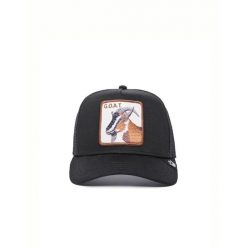 Czapka z daszkiem Goorin Bros. The Goat Black Trucker 101-0385-BLK. Czarne czapki damskie Goorin Bros, bez wzorów. Za 179.00 zł.