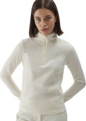 Bluza polarowa damska 4F F048 kremowy 4FWAW24UFLEF048 12S M. Białe bluzy damskie 4F, m, bez wzorów, z polaru, bez ramiączek, bez kaptura. Za 81.99 zł.