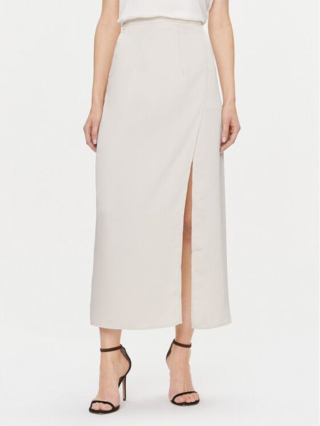 Bruuns Bazaar Spódnica midi BBW3744 Écru Regular Fit. Spódnice damskie Bruuns Bazaar, bez wzorów, z syntetyku, midi. Za 269.99 zł.