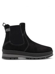 Go Soft Botki RST-BONA-01 Czarny. Czarne botki damskie GO SOFT, bez wzorów, z materiału, bez obcasa, na płaskiej podeszwie, bez zapięcia. Za 269.99 zł.