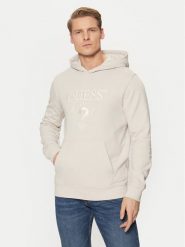 Guess Bluza M5RQ36 KCN01 Szary Regular Fit. Szare bluzy męskie Guess, l, z aplikacjami, z bawełny, bez ramiączek, bez kaptura. Za 219.99 zł.