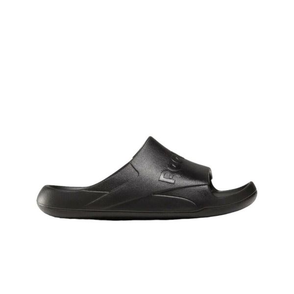 Klapki męskie Reebok Clean. Czarne klapki męskie Reebok, bez wzorów, z gumy, bez zapięcia. Za 83.99 zł.
