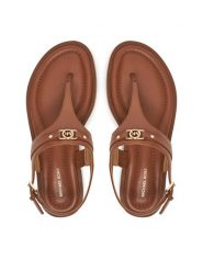MICHAEL Michael Kors Sandały 40S5MAFS4L Brązowy. Brązowe sandały damskie MICHAEL Michael Kors, bez wzorów, ze skóry, bez obcasa, na płaskiej podeszwie, bez zapięcia. Za 549.99 zł.