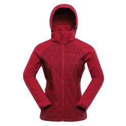 Kurtka softshell damska Alpine Pro Hoora. Czerwone kurtki sportowe damskie Alpine Pro, s, bez wzorów, z softshellu, bez ramiączek, bez kaptura, trekkingowe. Za 369.00 zł.