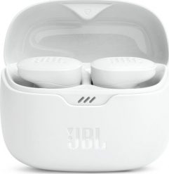 Słuchawki JBL Tune Buds białe (JBLTBUDSWHT). Białe słuchawki bezprzewodowe JBL. Za 288.01 zł.