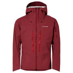 Kurtka narciarska VAUDE Monviso 3L. Czerwone kurtki sportowe męskie Vaude, na zimę, l, bez wzorów, z hardshellu, bez kaptura, narciarskie. Za 1,605.05 zł.