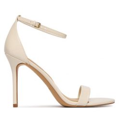 Sandały Aldo. Białe sandały damskie Aldo, bez wzorów, bez obcasa, na szpilce, bez zapięcia. Za 339.99 zł.