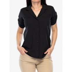 Koszula turystyczna damska Royal Robbins Spotless Evolution Meadow SS. Czarne koszule damskie ROYAL ROBBINS, bez wzorów, casualowe, bez kołnierzyka, bez ramiączek. Za 298.99 zł.