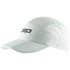 Sportowa czapka z daszkiem do biegania unisex lekka regulowana CORE Run CEP. Czarne czapki damskie CEP, bez wzorów, sportowe. Za 84.00 zł.