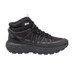 Buty trekkingowe męskie Jack Wolfskin A655766000. Czarne trekkingi męskie Jack Wolfskin, na zimę, z materiału, za kostkę, bez zapięcia. Za 479.99 zł.