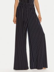 NORMA KAMALI Spodnie materiałowe KK1247PL212642 Granatowy Relaxed Fit. Niebieskie spodnie materiałowe damskie Norma Kamali, bez wzorów, z materiału. Za 679.99 zł.