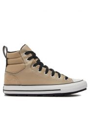 Converse Trampki Chuck Taylor All Star Berkshire Boot A04475C Beżowy. Brązowe trampki męskie Converse, bez wzorów, ze skóry, retro, bez zapięcia. Za 239.99 zł.