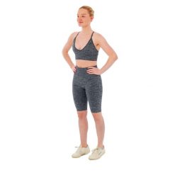 Damski zestaw sportowy Xtreme - krótkie legginsy + biustonosz sportowy -Antracyt. Szare legginsy damskie XTREME SOCKSWEAR, bez wzorów, z materiału. Za 177.72 zł.