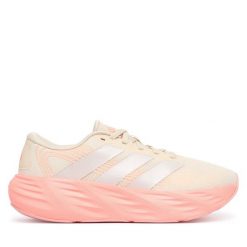 Buty do biegania adidas. Czerwone obuwie sportowe damskie Adidas, bez wzorów, bez zapięcia, do biegania. Za 239.99 zł.