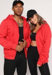 Czerwona Bluza Mentasius. Czerwone bluzy męskie Born2be, l, z aplikacjami, z bawełny, klasyczne, bez ramiączek, bez kaptura. Za 54.99 zł.