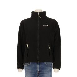 Second life - Kurtka polarowa damska The North Face - Stan bardzo dobry. Czarne kurtki sportowe damskie The North Face, l, bez wzorów, z polaru, bez ramiączek, bez kaptura, trekkingowe. Za 153.32 zł.