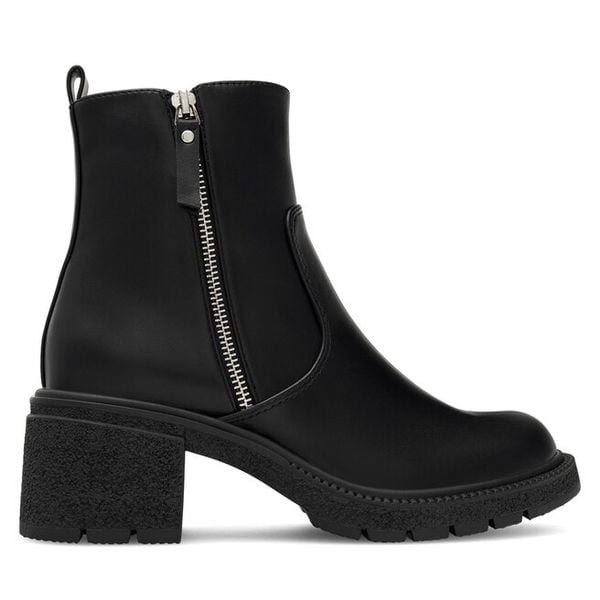 Botki Jenny Fairy. Czarne botki damskie Jenny Fairy, bez wzorów, bez obcasa, na słupku, bez zapięcia. Za 169.99 zł.