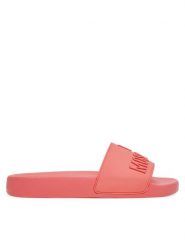 LOVE MOSCHINO Klapki JA28052G0MI15502 Koralowy. Pomarańczowe klapki damskie Love Moschino, bez wzorów, z tworzywa sztucznego, bez obcasa, bez zapięcia. Za 339.99 zł.