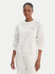 Lacoste Bluza SF5270 Écru Regular Fit. Bluzy damskie Lacoste, bez wzorów, z bawełny, bez ramiączek, bez kaptura. Za 549.99 zł.