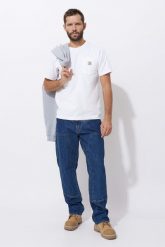 Carhartt Jeansy DoubleFront Logger Canal (.104944.H45.S387). Spodnie sportowe męskie Carhartt, m, bez wzorów, z jeansu. Za 321.79 zł.
