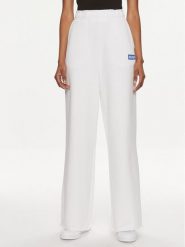 Hugo Spodnie dresowe Straigh Jogger_B 50515809 Biały Relaxed Fit. Białe spodnie dresowe damskie Hugo, bez wzorów, z bawełny. Za 619.99 zł.
